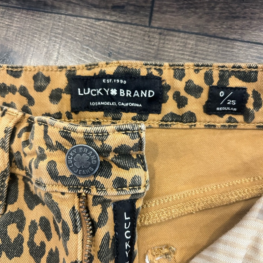 Lucky Brand Animal Print Skinny Jeans